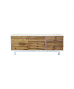 Cosma Porta TV 2 Ante e 3 Cassetti Legno Bianco 178x45x66 cm