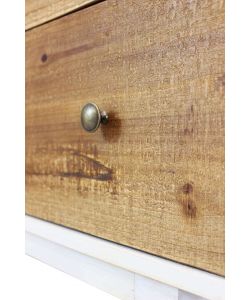 Cosma Porta TV 2 Ante e 3 Cassetti Legno Bianco 178x45x66 cm