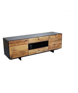 Cosma Porta TV Edgar in Pino Riciclato 180x48x60 cm Marrone