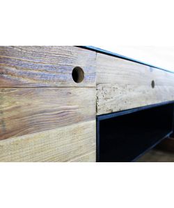Cosma Porta TV Edgar in Pino Riciclato 180x48x60 cm Marrone