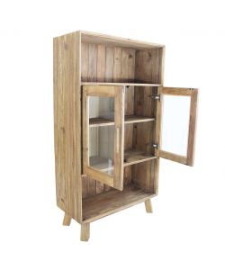 Cosma Mobile Elvin in Pino Riciclato Marrone 90x40x160 cm Vintage