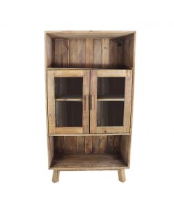 Cosma Mobile Elvin in Pino Riciclato Marrone 90x40x160 cm Vintage