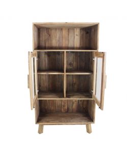 Cosma Mobile Elvin in Pino Riciclato Marrone 90x40x160 cm Vintage