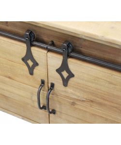 Cosma Mobile Clement in Legno Marrone 151x45x52 cm con Ante Scorrevoli