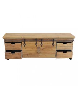 Cosma Mobile Clement in Legno Marrone 151x45x52 cm con Ante Scorrevoli