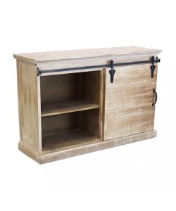 Cosma Mobile Soggiorno Stile Industriale Marrone 124x43x81,5 cm