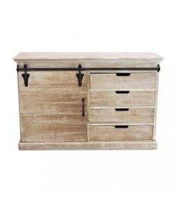 Cosma Mobile Soggiorno Stile Industriale Marrone 124x43x81,5 cm
