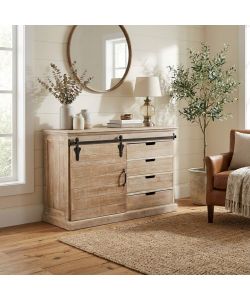 Cosma Mobile Soggiorno Stile Industriale Marrone 124x43x81,5 cm