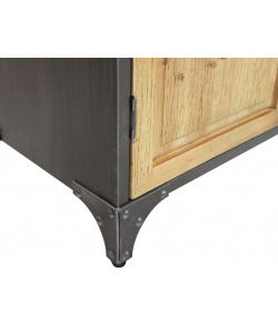 Cosma Mobile credenza in legno e acciaio 78,5x41,5x175cm marrone industriale