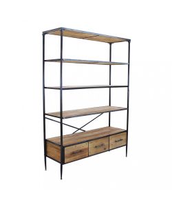 Cosma Libreria Industriale Marrone 5 Ripiani 128x44.5x153.5 cm