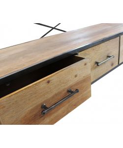 Cosma Libreria Industriale Marrone 5 Ripiani 128x44.5x153.5 cm