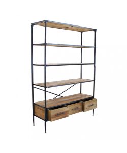 Cosma Libreria Industriale Marrone 5 Ripiani 128x44.5x153.5 cm