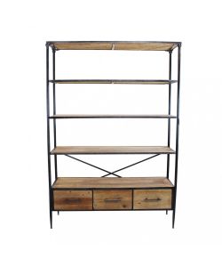 Cosma Libreria Industriale Marrone 5 Ripiani 128x44.5x153.5 cm