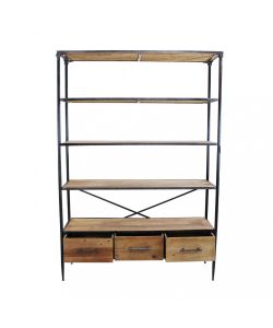 Cosma Libreria Industriale Marrone 5 Ripiani 128x44.5x153.5 cm