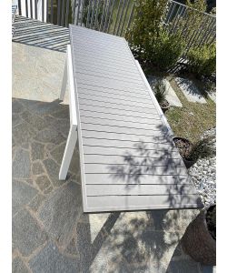 Tavolo da esterno Azalea bianco e taup