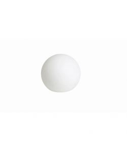 Set 2 sfere luminose solari LED D. 30cm bianco per giardino