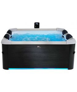 Spa Idromassaggio Oslo 1,6 x 1,6 x 0,65 mt Grigio Bubble e Jet