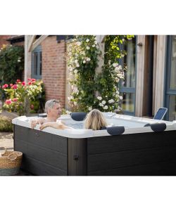 Spa Idromassaggio Oslo 1,6 x 1,6 x 0,65 mt Grigio Bubble e Jet
