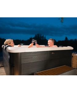 Spa Idromassaggio Oslo 1,6 x 1,6 x 0,65 mt Grigio Bubble e Jet