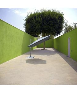 Domo Mea Ombrellone a Palo Laterale 4x3m in Alluminio Ecr - Protezione Solare 360