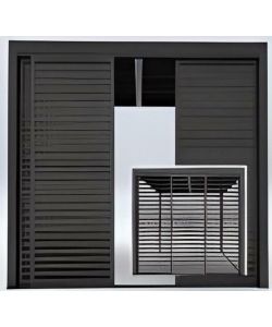 Set pannelli a persiana per pergola Calicantus lato 4 metri