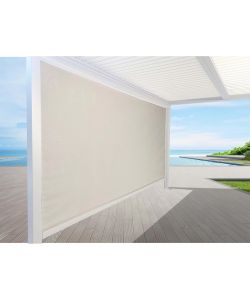 Giardini di Maggio Pannello avvolgibile per pergola Solanum Plus Esterno Bianco/Grigio Chiaro 3 m