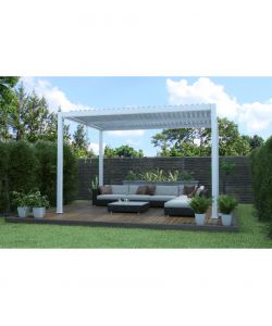 Giardini di Maggio Pergola Bioclimatica Calicantus - Bianca - 4x4x2,5 mt