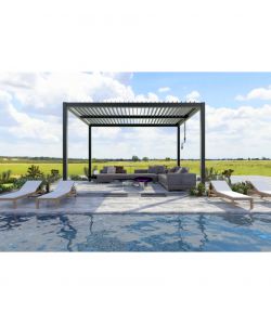 Giardini di Maggio Pergola Bioclimatica Calicantus - Antracite - 4x4x2.5m