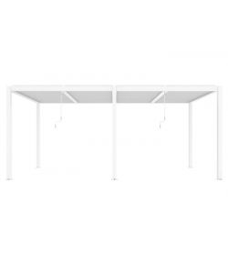 Pergola bioclimatica Calicantus Twin Bianca 7,8 x 4 x H 2,5 m