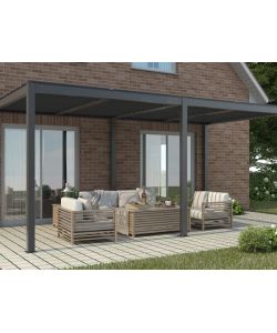 Giardini di Maggio Pergola Bioclimatica Calicantus Twin - Antracite - 7,8x4m