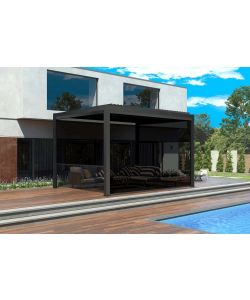 Tenda avvolgibile Calicantus Zip Screen 4 m antracite