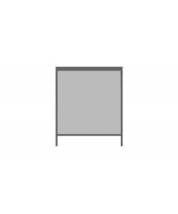 Tenda Avvolgibile Calicantus Zip Screen 4m Antracite Grigio Chiaro