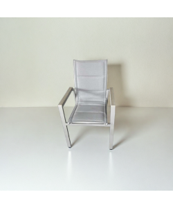 Faccio Io Sedia Teide da Esterno in Polywood Taupe - 64x55x91 cm