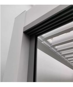 Giardini di Maggio Pannelli Scorrevoli in Vetro Temperato 4m Grigio Chiaro per Pergole