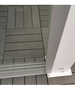 Giardini di Maggio Pannello Scorrevole Vetro Temperato Grigio 270x238 cm