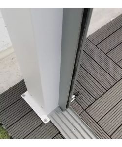 Giardini di Maggio Pannello Scorrevole Vetro Temperato Grigio 270x238 cm