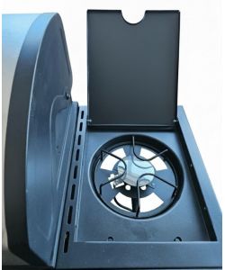 Cucina a Gas Artemisia Antracite con Barbecue 4 Fuochi e Lavello