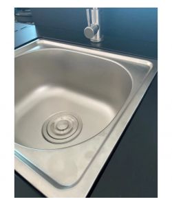 Cucina a Gas Artemisia Antracite con Barbecue 4 Fuochi e Lavello