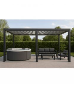 Giardini di Maggio Pergola Bioclimatica Motorizzata Antracite 7,8x4m