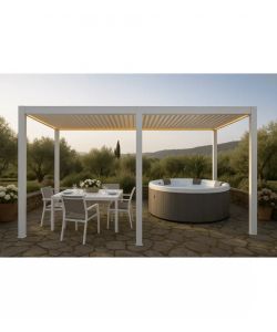 Giardini di Maggio Pergola Bioclimatica Motorizzata 7,8x4m Bianca