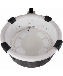 SPA Denver Idromassaggio Grigio 180 cm per 6 Persone con Funzioni Avanzate