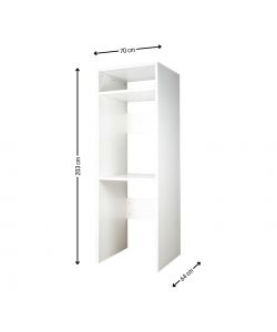 Mobile Combinato Lavatrice Asciugatrice - Bianco - 70x203 cm
