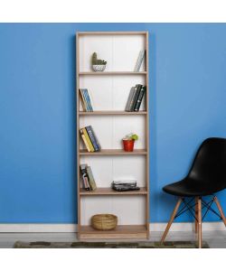 Libreria CTF Alta 6 Ripiani Tela Ramata 80x28x201 cm