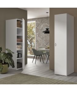 CTF Mobile Colonna Tuttopiani Bianco 1 anta 5 ripiani  35x66x203 h cm