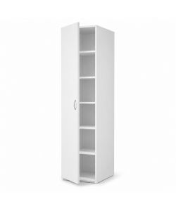 CTF Mobile Colonna Tuttopiani Bianco 1 anta 5 ripiani  35x66x203 h cm