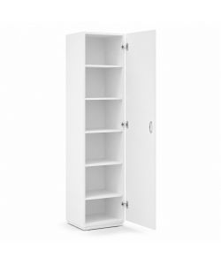 CTF Mobile Colonna Tuttopiani Bianco 1 anta 5 ripiani  35x66x203 h cm