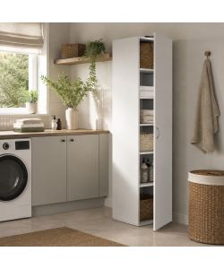 CTF Mobile Colonna Tuttopiani Bianco 1 anta 5 ripiani  35x66x203 h cm