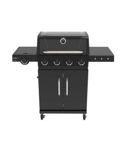 Barbecue a Gas Supergusto 4 Fuochi 10 kW con Coperchio Smaltato 128x63 cm