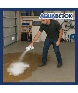 AquaBlock Polvere Assorbente 250 g Atossica per Fango e Liquidi Contaminati