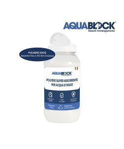AquaBlock Polvere Assorbente 500g - Soluzione Emergenza Allagamenti
